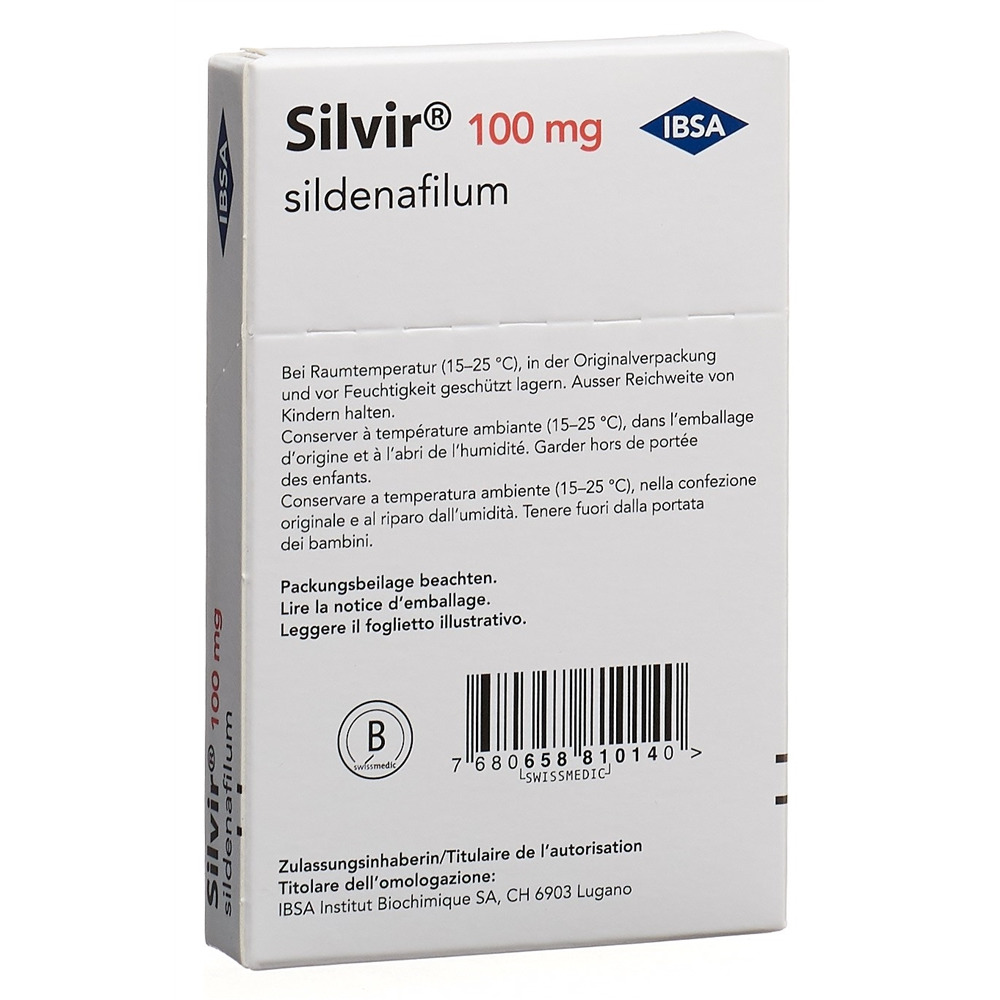 SILVIR film orodisp 100 mg blist 4 pce, image 2 sur 2