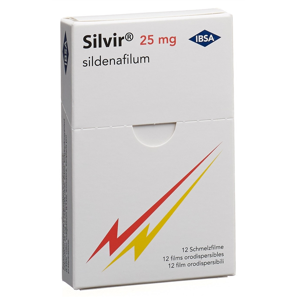 SILVIR Schmelzfilm 25 mg Blist 12 Stk, Hauptbild