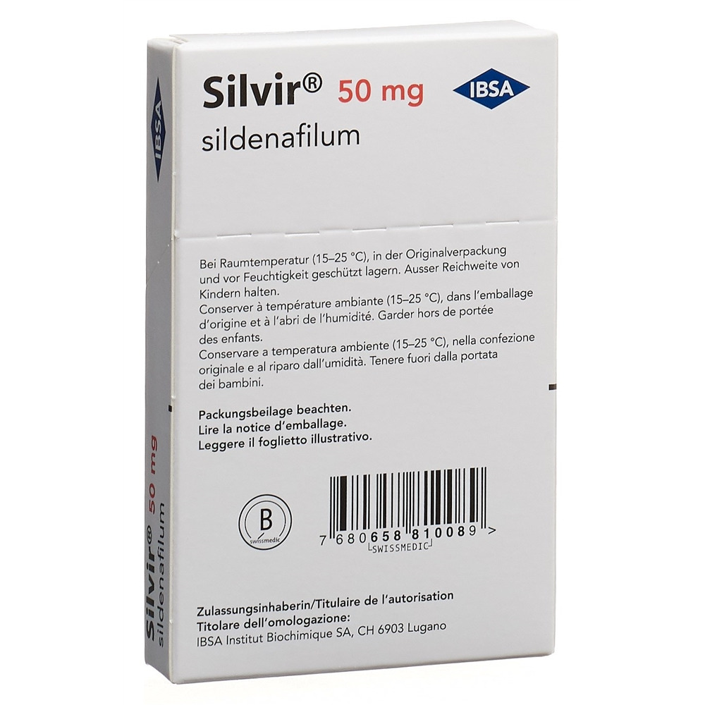 SILVIR Schmelzfilm 50 mg Blist 12 Stk, Bild 2 von 2