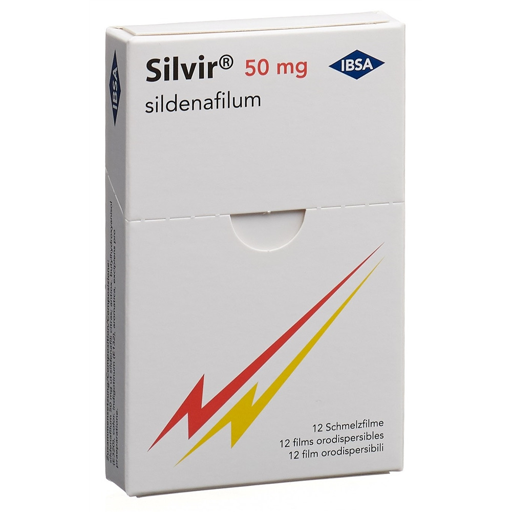 SILVIR Schmelzfilm 50 mg Blist 12 Stk, Hauptbild