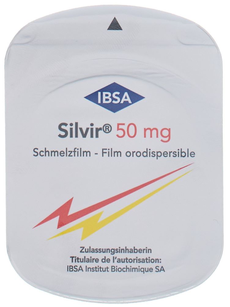 SILVIR Schmelzfilm 50 mg Blist 24 Stk, Bild 2 von 3