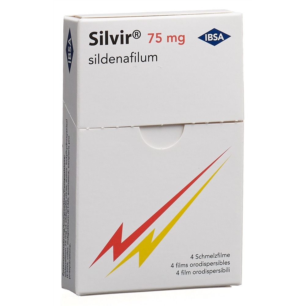 SILVIR Schmelzfilm 75 mg Blist 4 Stk, Hauptbild