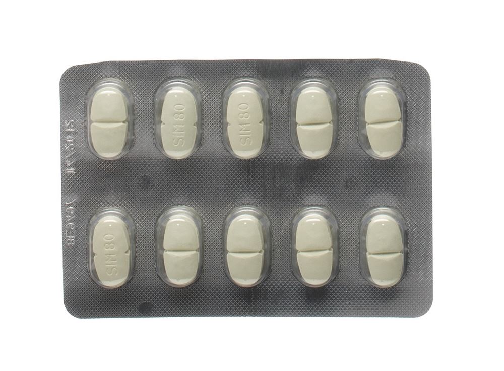 SIMCORA cpr pell 80 mg blist 100 pce, image principale