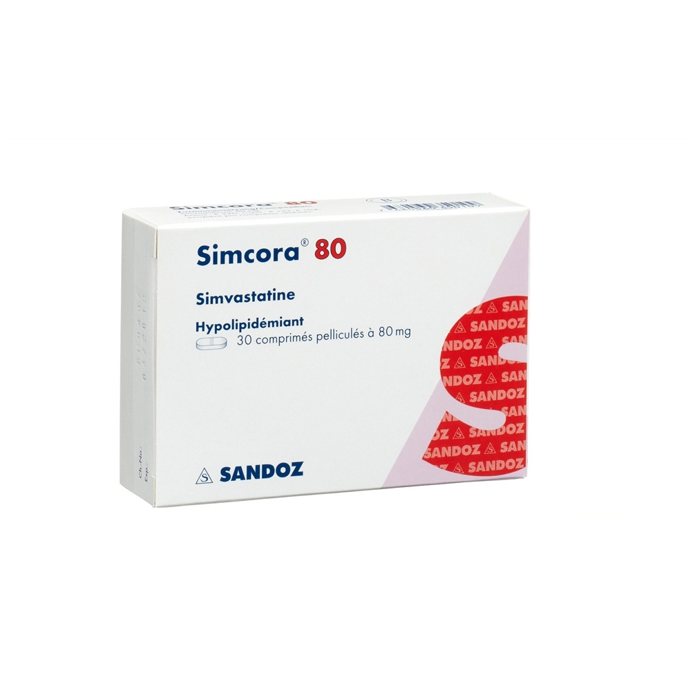 SIMCORA cpr pell 80 mg blist 30 pce, image 2 sur 2