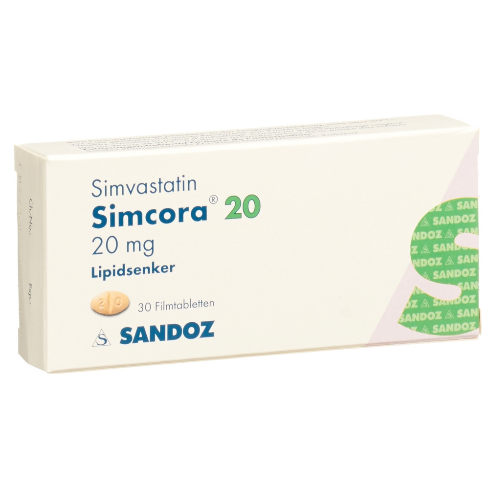 SIMCORA Filmtabl 20 mg Blist 30 Stk, Hauptbild