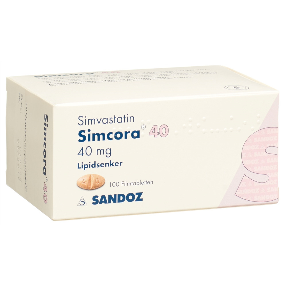 SIMCORA Filmtabl 40 mg Blist 100 Stk, Hauptbild