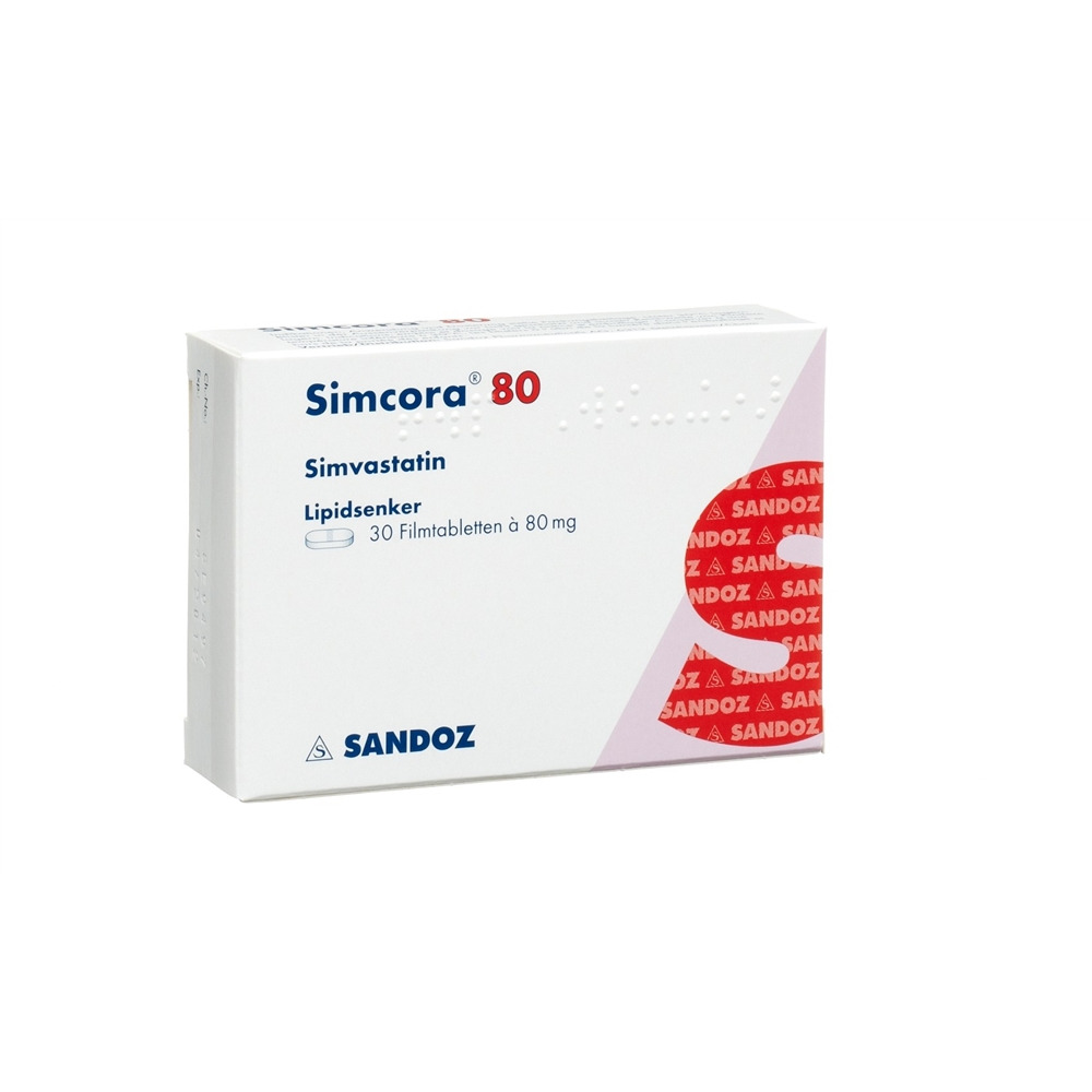 SIMCORA Filmtabl 80 mg Blist 30 Stk, Hauptbild