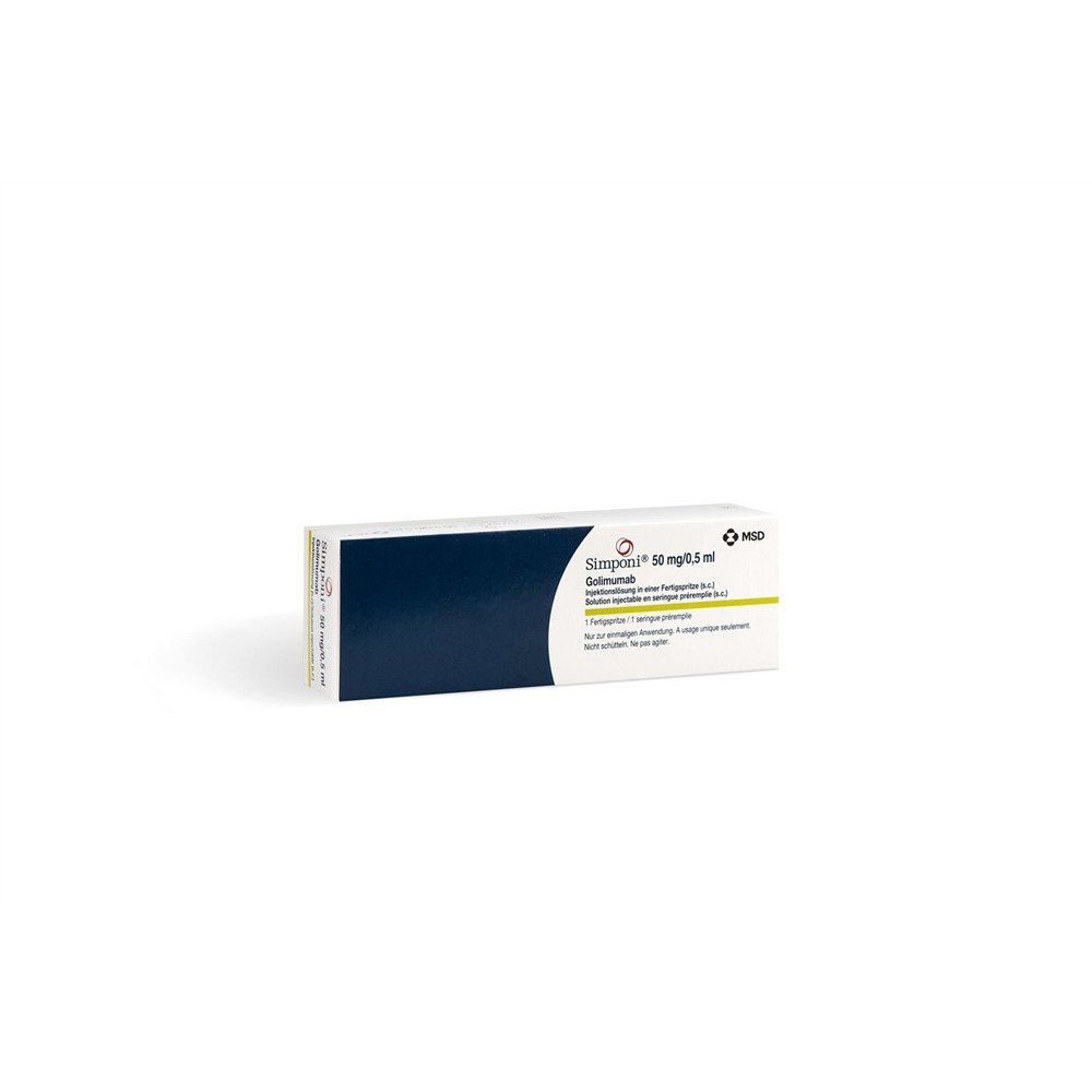 SIMPONI Fertigspritze 50 mg/0.5ml, Hauptbild