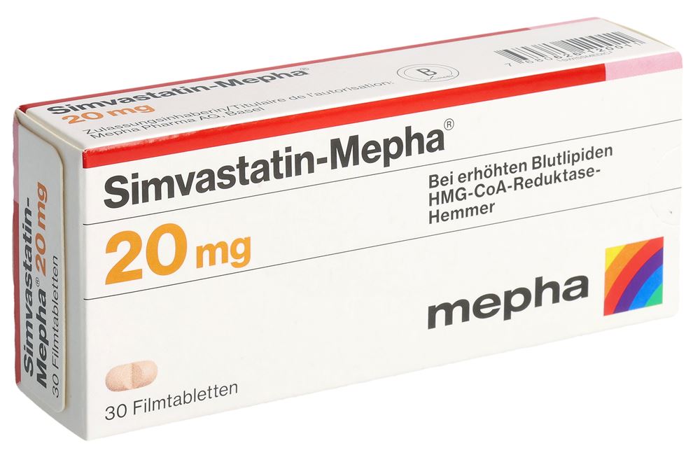 SIMVASTATINE Mepha 20 mg, image principale