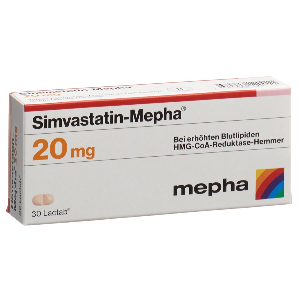 SIMVASTATINE Mepha 20 mg, Hauptbild