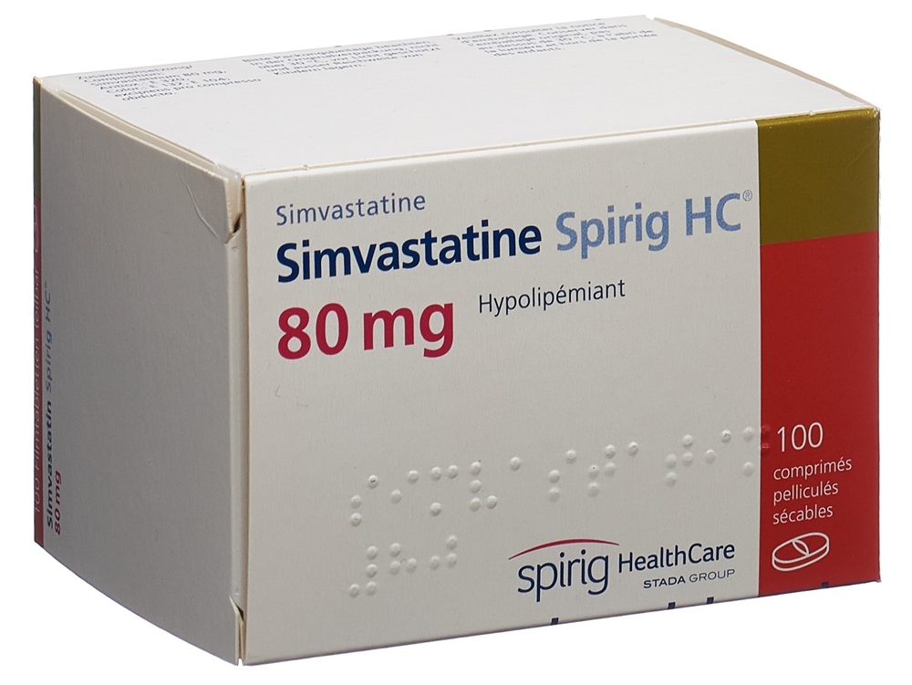 SIMVASTATINE Spirig HC 80 mg, Bild 2 von 2