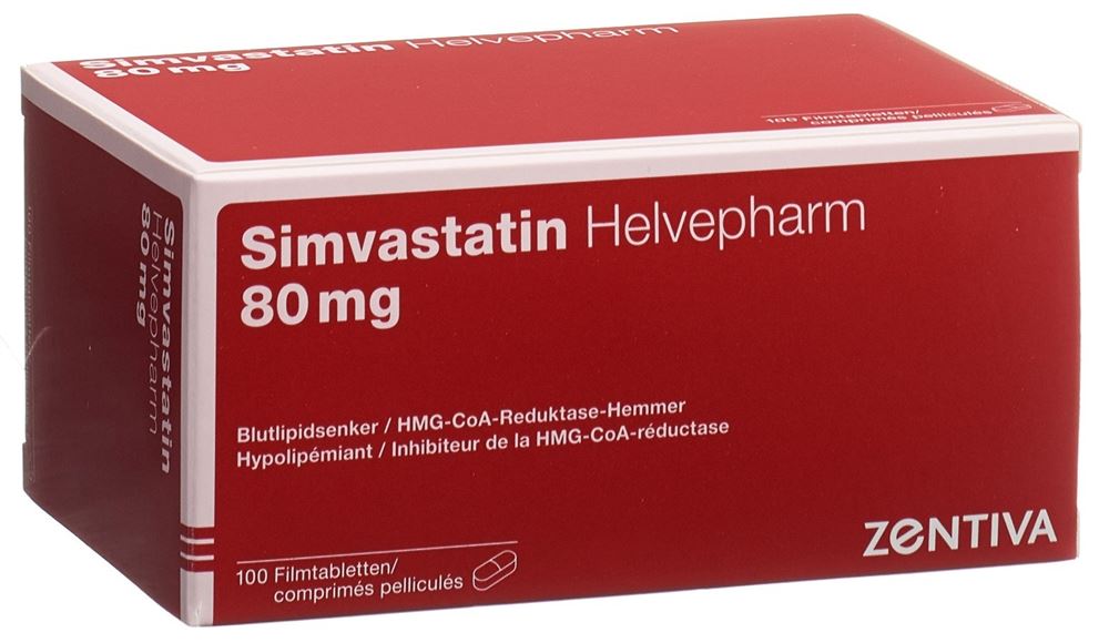 SIMVASTATINE Helvepharm 80 mg, image principale
