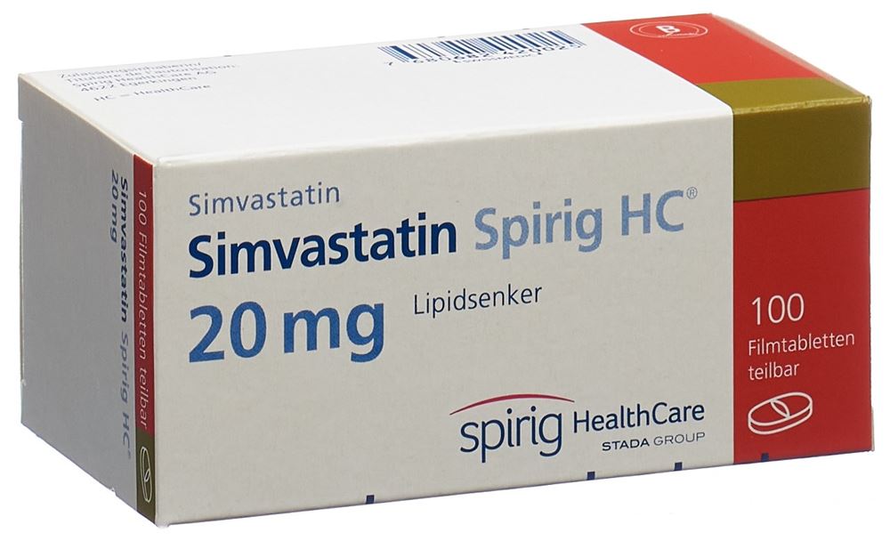 SIMVASTATINE Spirig HC 20 mg, image principale