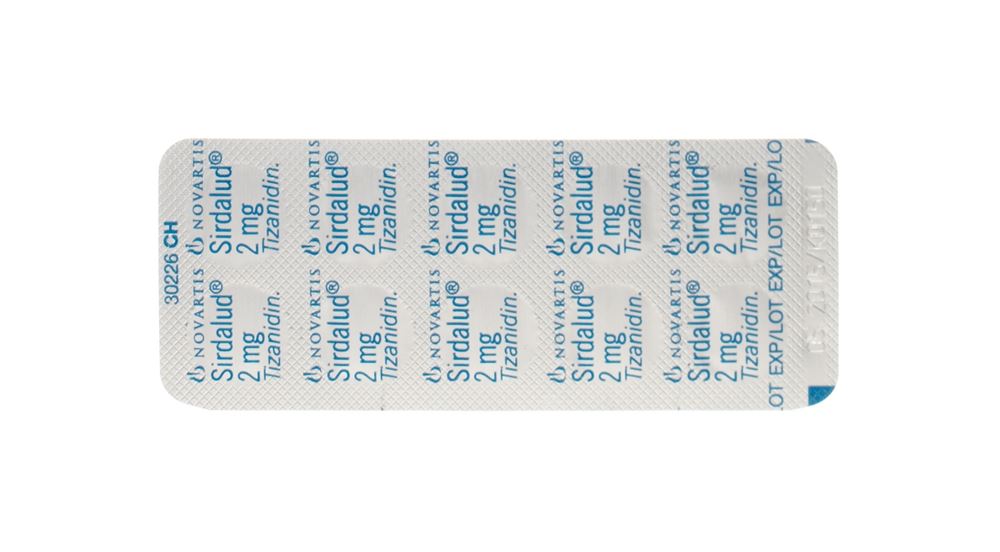 SIRDALUD cpr 2 mg blist 100 pce, image 2 sur 2