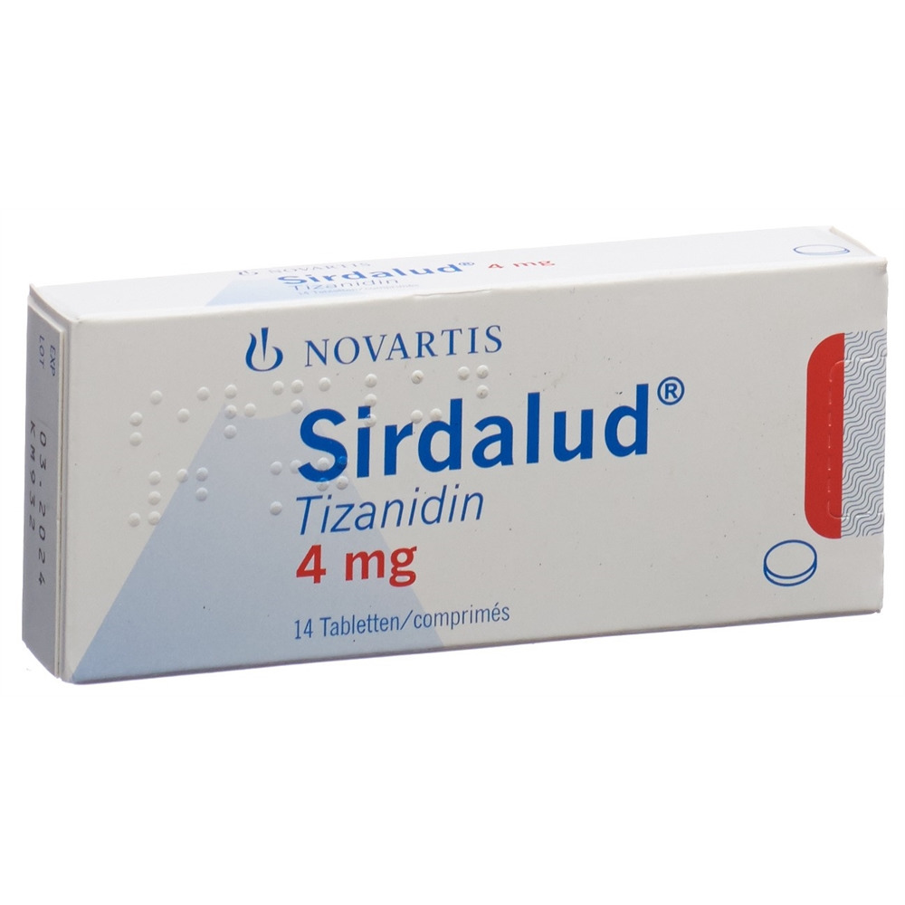 SIRDALUD cpr 4 mg blist 14 pce, image principale