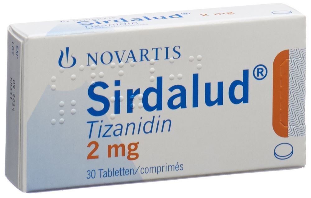 SIRDALUD Tabl 2 mg Blist 30 Stk, Hauptbild