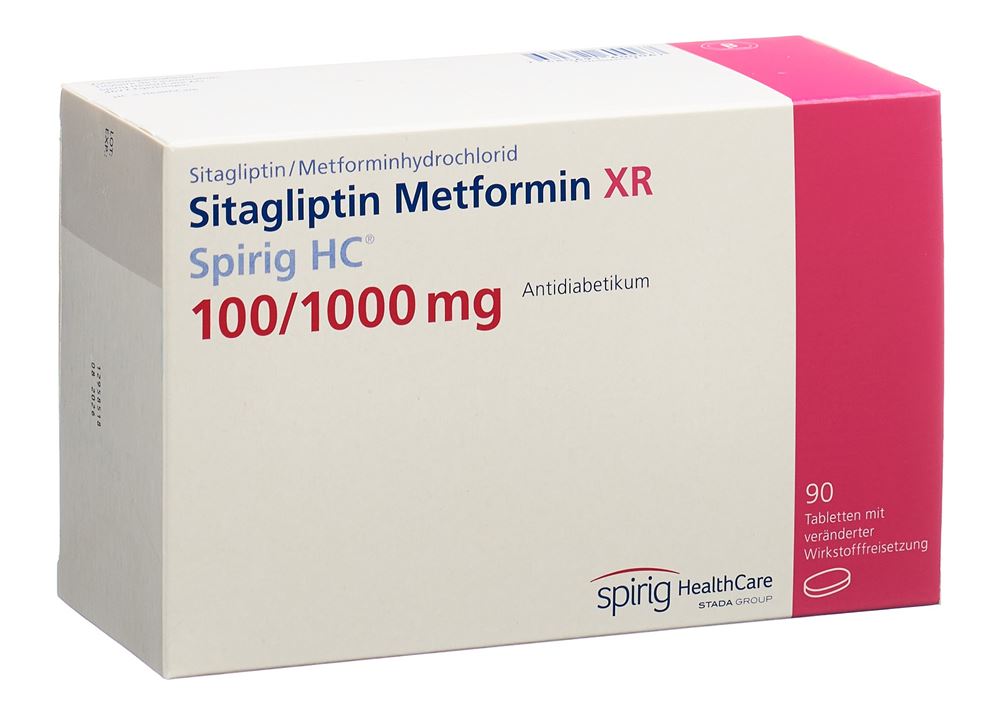 SITAGLIPTINE METFORMINE Metfor XR Spirig HC, Hauptbild