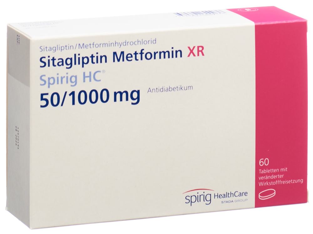 SITAGLIPTINE METFORMINE Metfor XR Spirig HC, Hauptbild