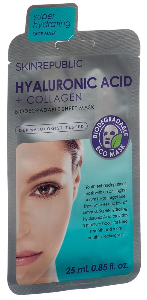 SKIN REPUBLIC Hyaluronic Acid + Collagen Face Mask