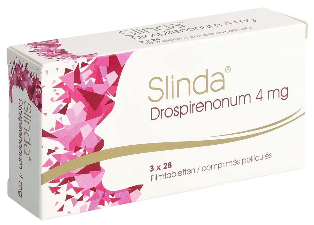 SLINDA cpr pell 4 mg blist 28 pce, image principale SLINDA cpr pell 4 mg blist 28 pce, image principale