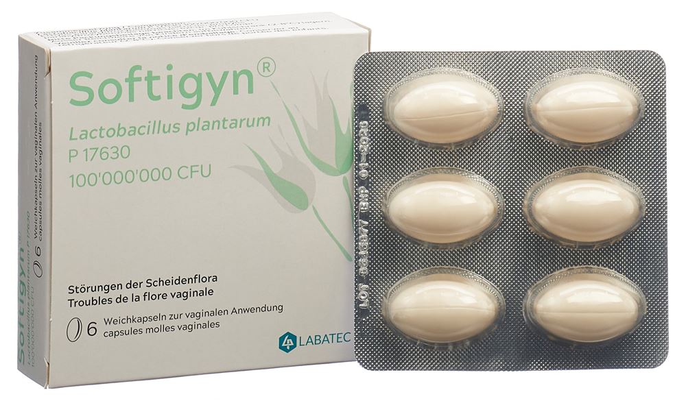 SOFTIGYN Vag Kaps 100 Mio E Blist 6 Stk, Bild 2 von 5