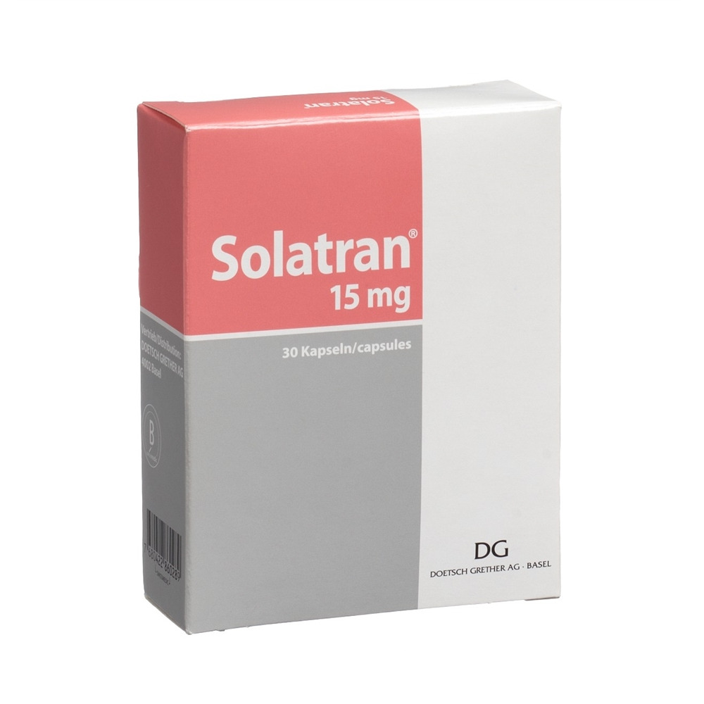 Solatran caps 15 mg blist 30 pce, image 2 sur 2