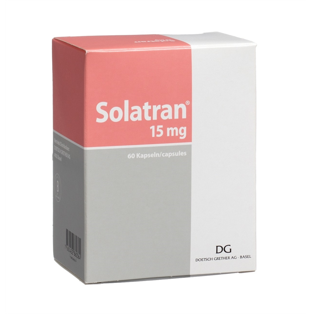 Solatran caps 15 mg blist 60 pce, image principale