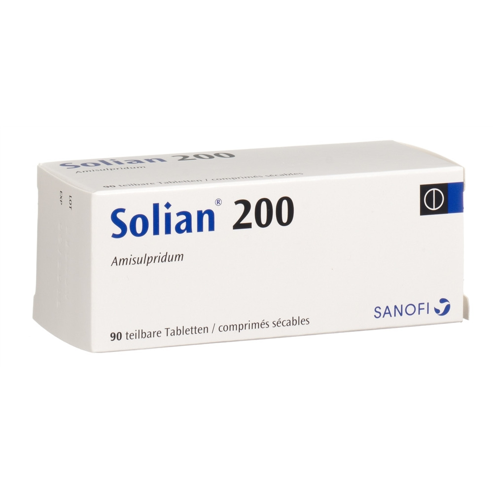 SOLIAN cpr 200 mg sécables blist 90 pce, image principale