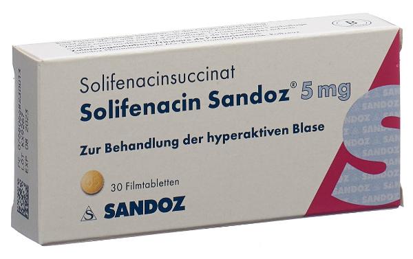 Solifenacin Sandoz Sandoz 5 mg, Hauptbild