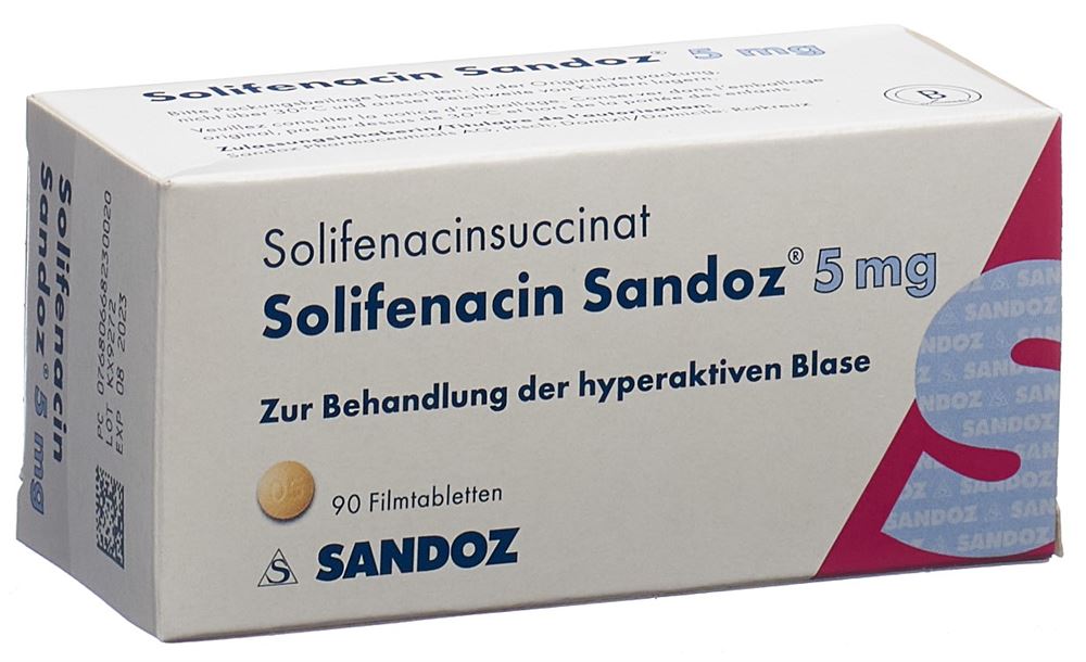 SOLIFENACINE Sandoz 5 mg, Hauptbild