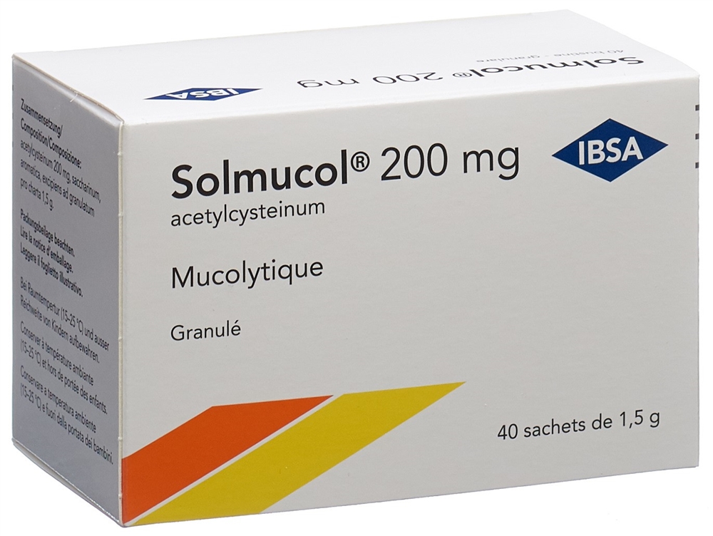 SOLMUCOL Gran 200 mg ohne Zucker Btl 1.5 g, Bild 4 von 5