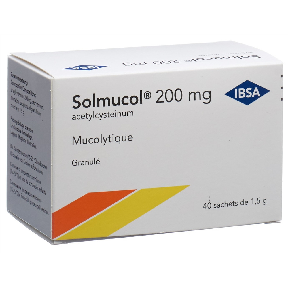 SOLMUCOL gran 200 mg sans sucre sach 1.5 g, image 2 sur 5