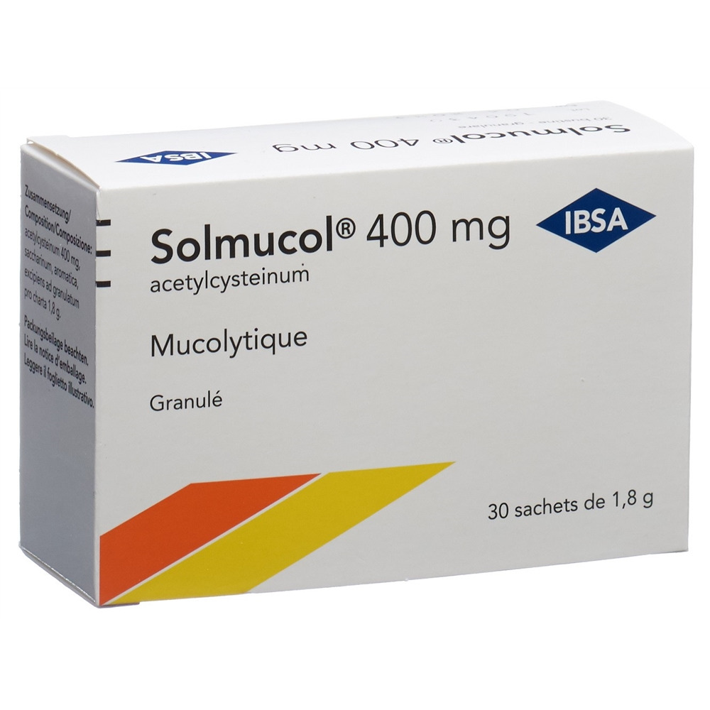 SOLMUCOL gran 400 mg sans sucre sach 1.8 g, image 2 sur 2