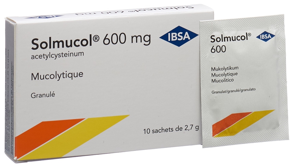 SOLMUCOL gran 600 mg sans sucre (D) sach 10 pce, image 3 sur 5