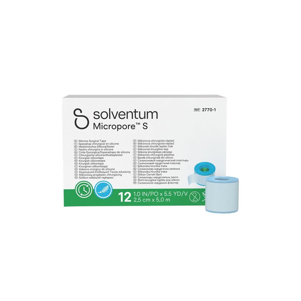 SOLVENTUM Micropore S Silikonrollenpflaster
