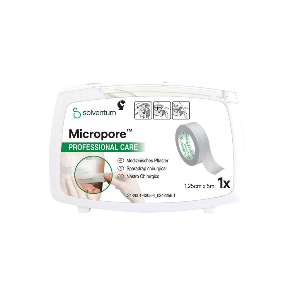 SOLVENTUM Micropore Vlies sparadrap