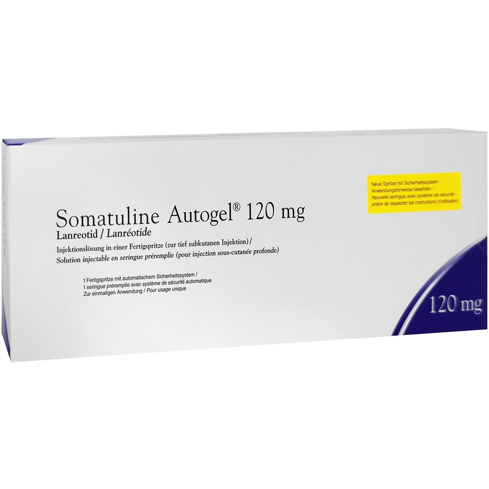 SOMATULINE AUTOGEL Inj Lös 120 mg/0.5ml Fertigspritze mit automatischem Sicherheitssystem Fertspr 1 Stk, Hauptbild