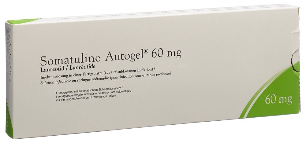 SOMATULINE AUTOGEL Inj Lös 60 mg mit automatischem Sicherheitssystem Fertspr 1 Stk, Hauptbild