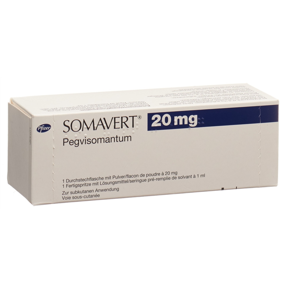 Somavert subst sèche 20 mg avec solvant (seringue pré-remplie) ser pré 1 pce, image principale