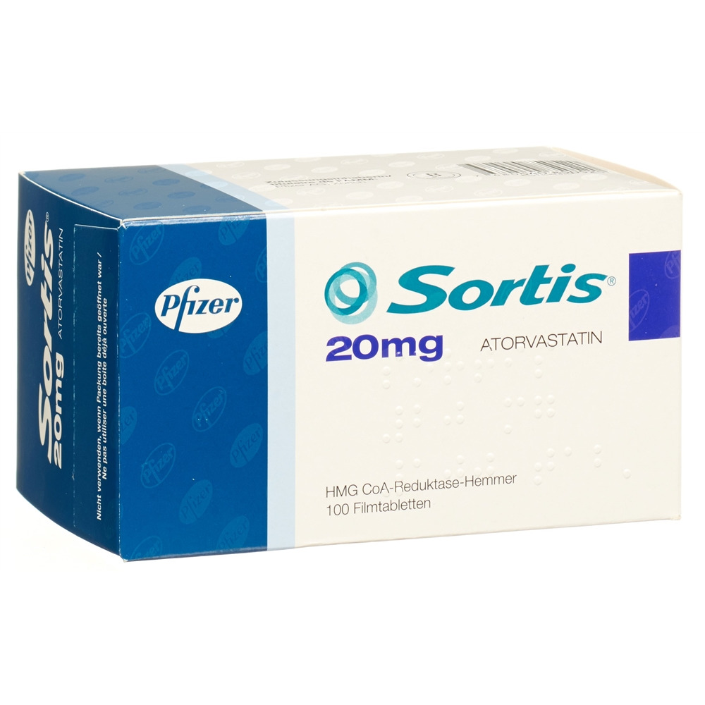 SORTIS cpr pell 20 mg blist 100 pce, image principale