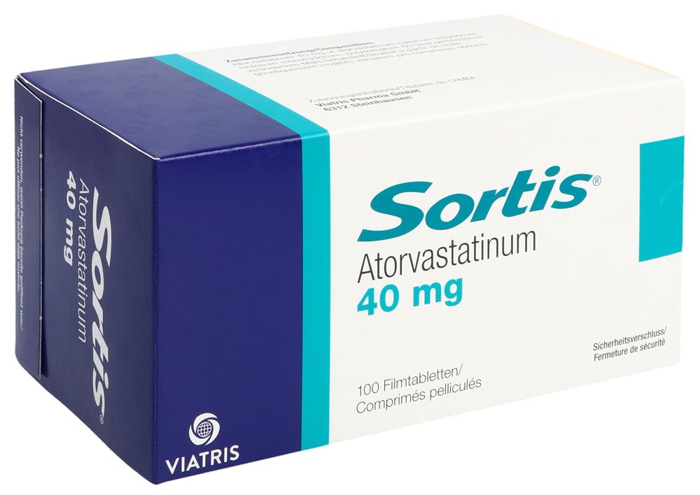 SORTIS cpr pell 40 mg blist 100 pce, image principale