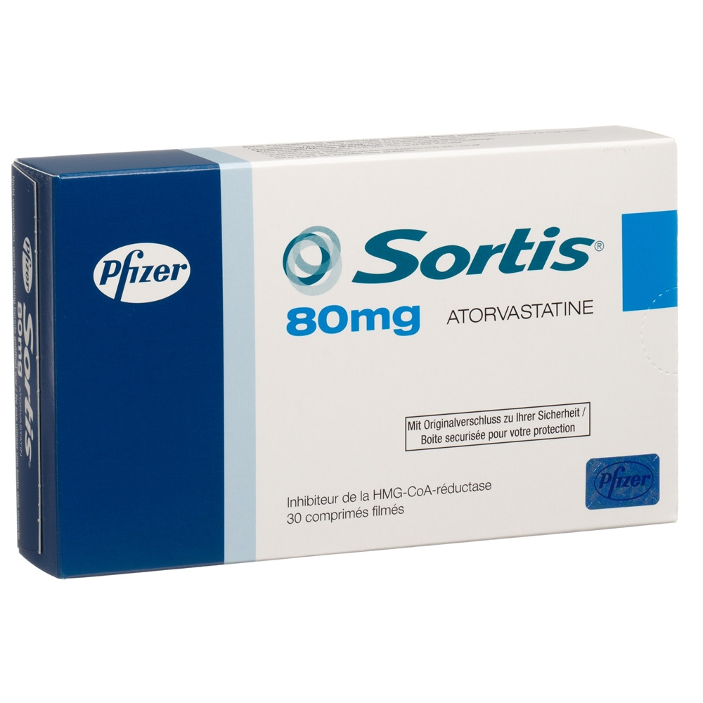 SORTIS cpr pell 80 mg blist 30 pce, image 2 sur 2