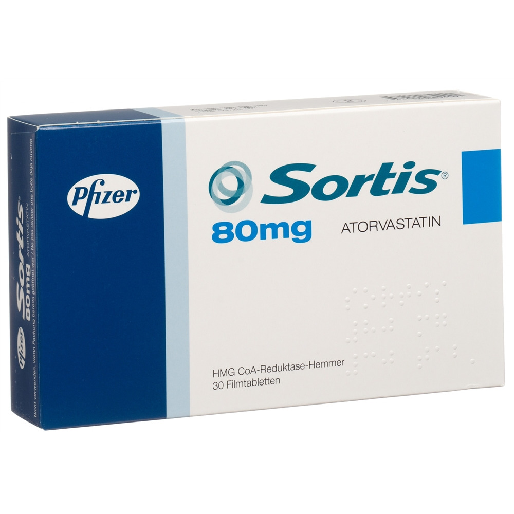 SORTIS cpr pell 80 mg blist 30 pce, image principale