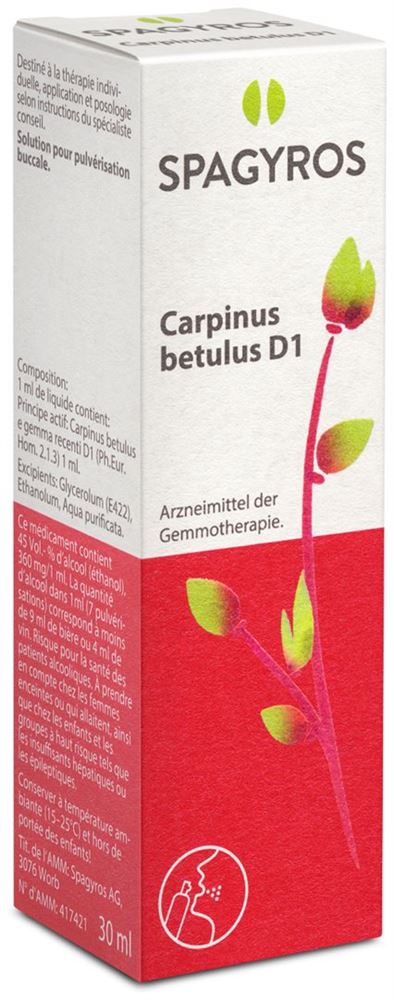 Spagyros carpinus betulus 1 D, image principale