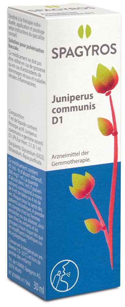 Spagyros juniperus communis 1 D, image principale