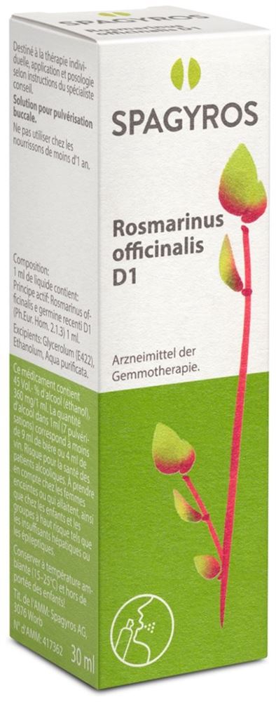 Spagyros Rosmarinus officinalis 1 D