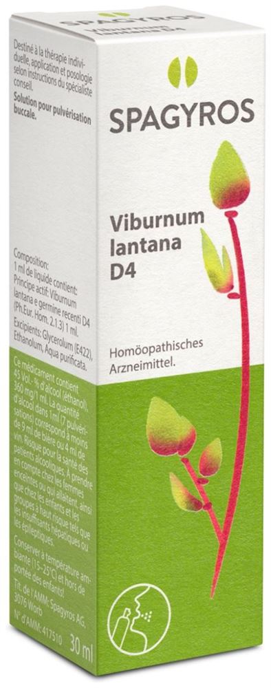 Spagyros viburnum lantana 4 D, image principale