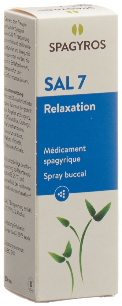 Spagyros SAL 7 relaxation spray buccal, image 2 sur 2