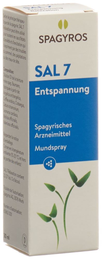 Spagyros SAL 7 relaxation spray buccal, image principale