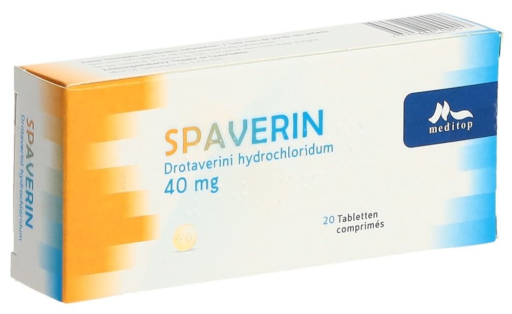 Spaverin cpr 40 mg blist 20 pce